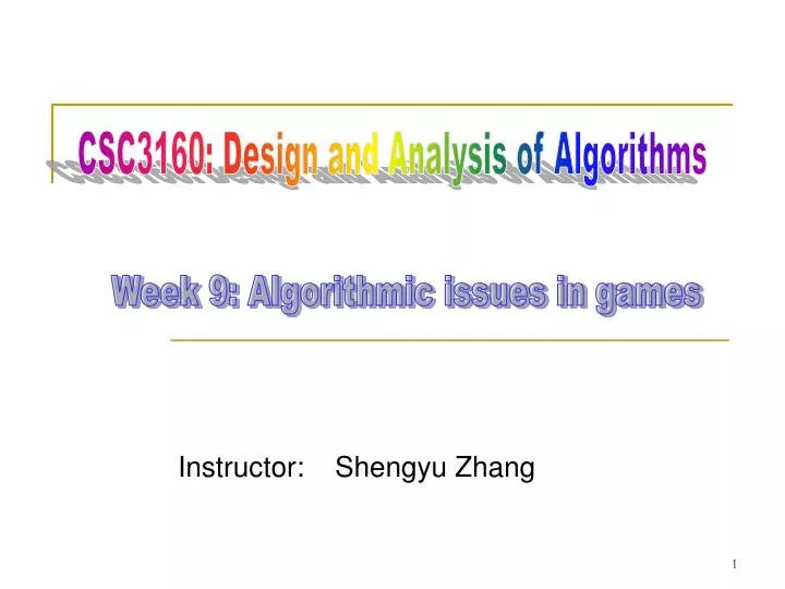 instructor shengyu zhang