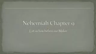 Nehemiah Chapter 9