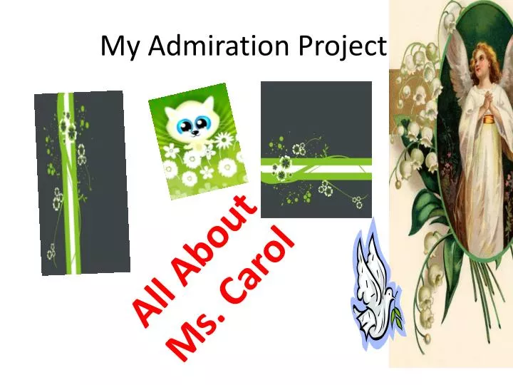 my admiration project