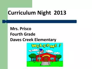 Curriculum Night 2013