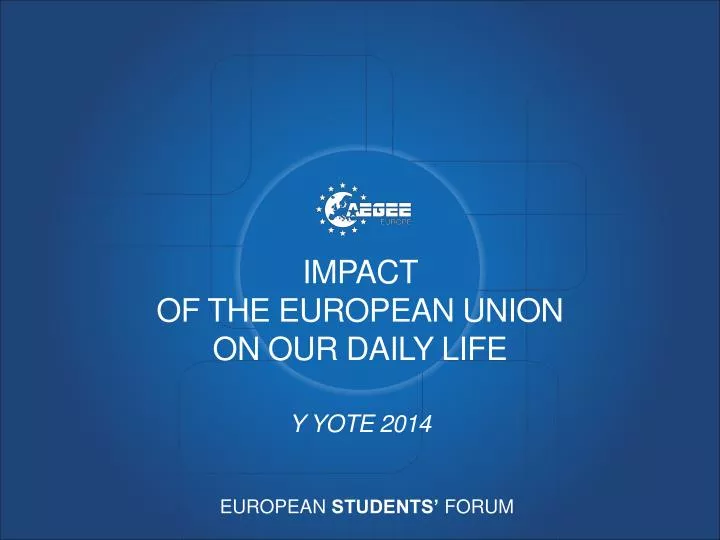 impact of the european union on our daily life