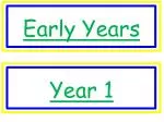 Early Years - slide 1