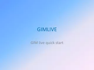 GIMLIVE