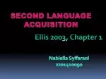 SECOND LANGUAGE ACQUISITION - slide 1