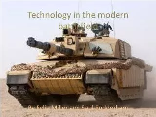 Technology in the modern battlefield