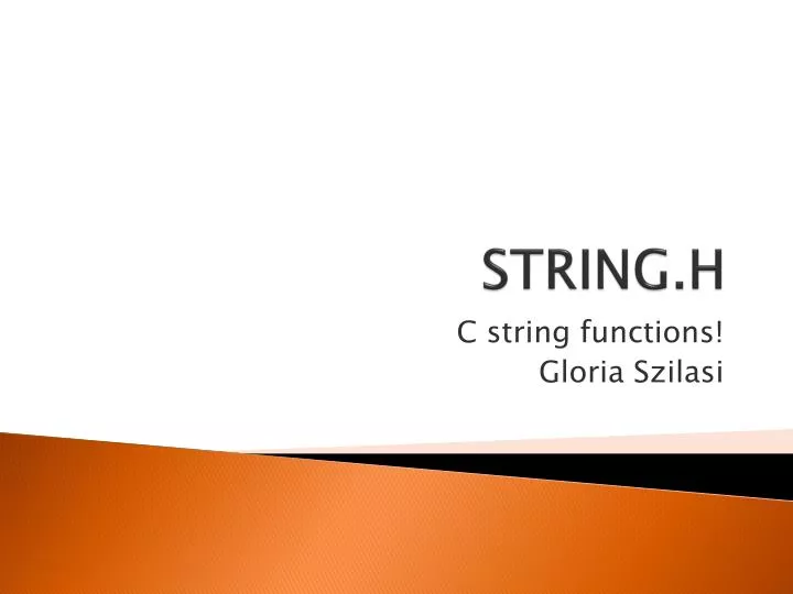 string h