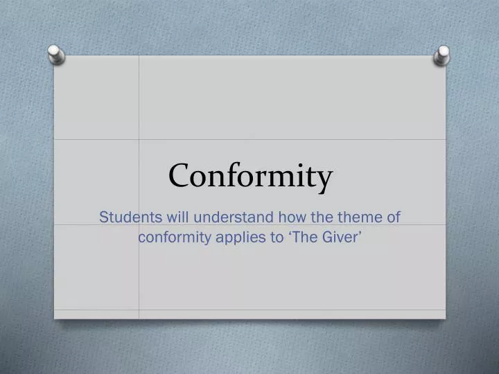 conformity