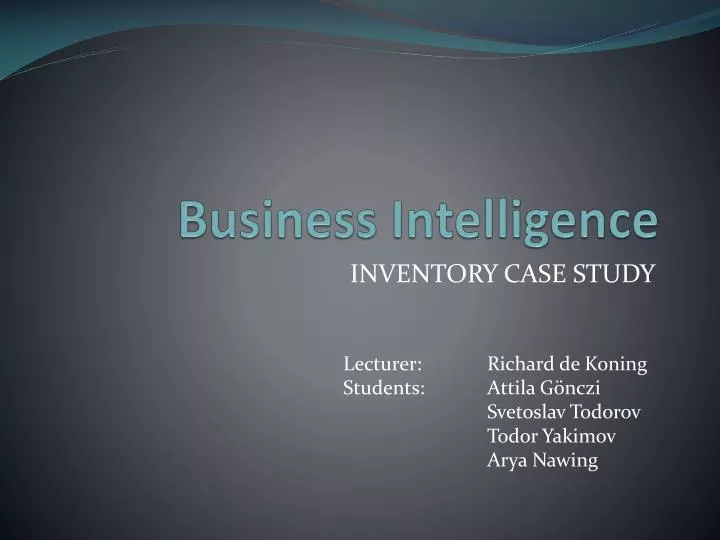 business intelligence