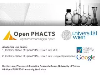 Richter Lars, Pharmacoinformatics Research Group, University of Vienna