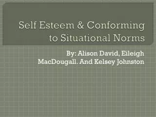 Self Esteem &amp; Conforming to Situational Norms