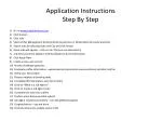 Application Instructions Step By Step