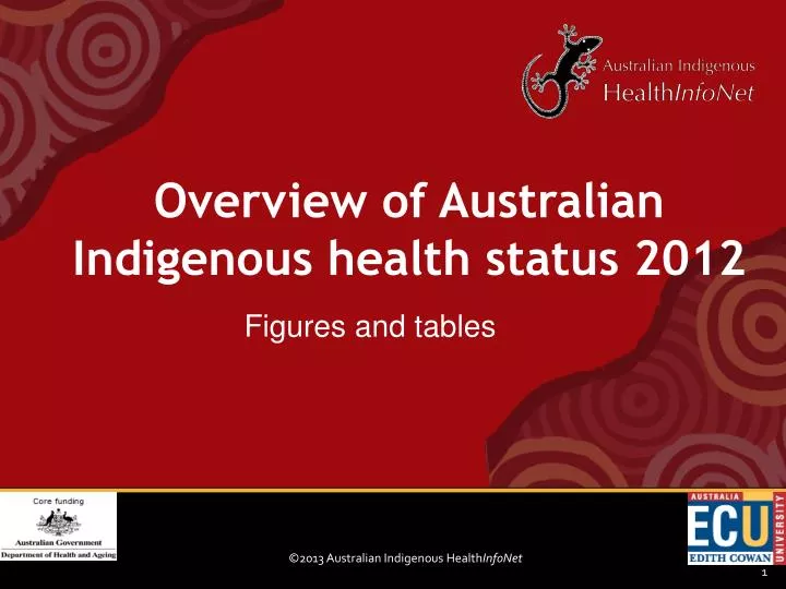 overview of australian indigenous health status 2012
