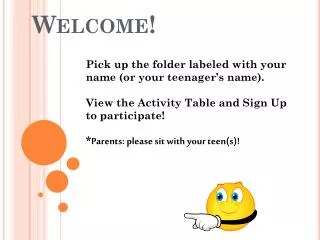 welcome
