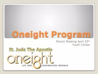 Oneight Program