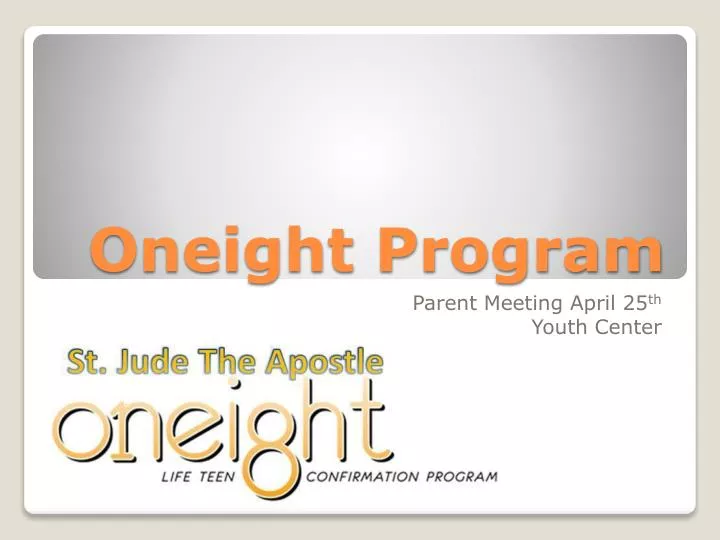 oneight program
