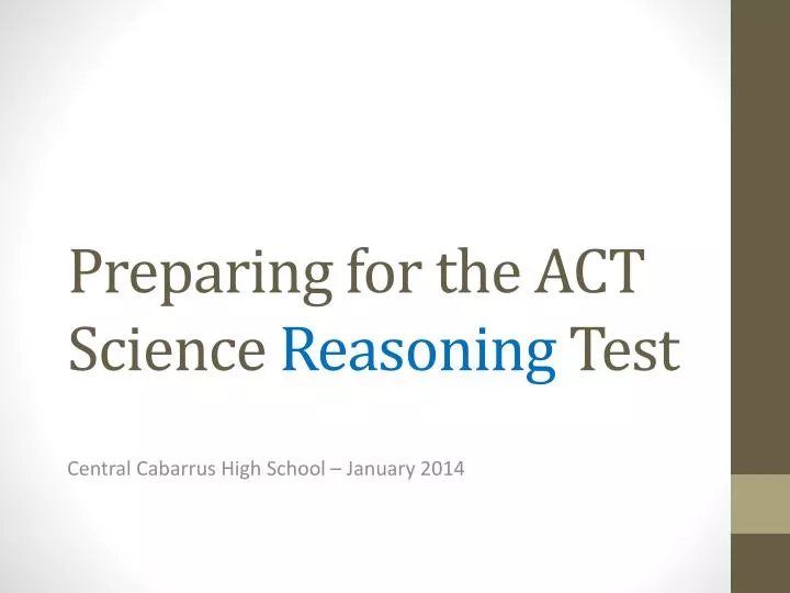 preparing for the act science reasoning test