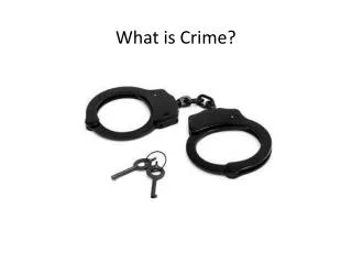 What is Crime?