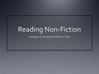 reading non fiction