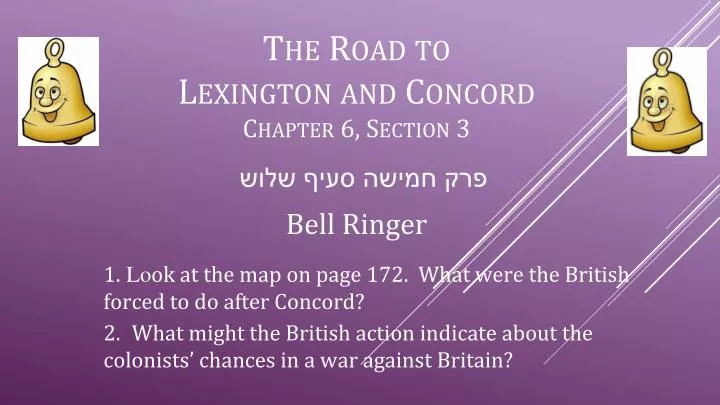 the road to lexington and concord chapter 6 section 3