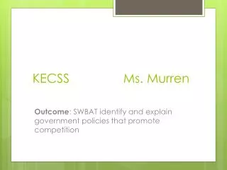 KECSS 			Ms. Murren