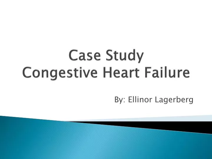 case study congestive heart failure