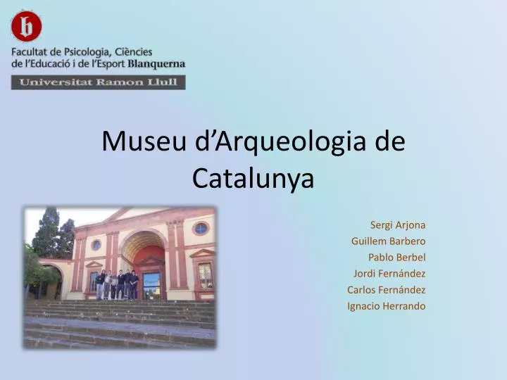 museu d arqueologia de catalunya