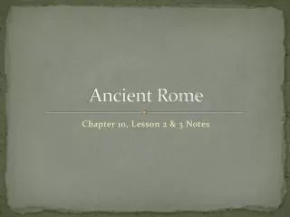 Ancient Rome