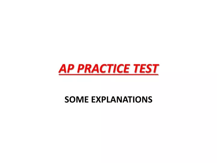 ap practice test