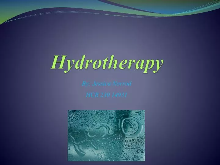 hydrotherapy