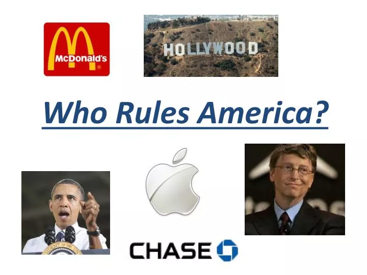 who rules america