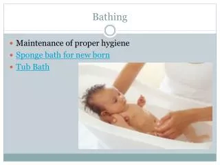 bathing