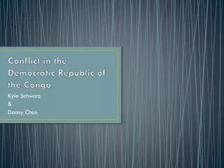 Conflict in the Democratic Republic of the Congo