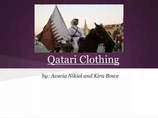 Qatari Clothing