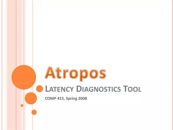atropos latency diagnostics tool