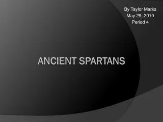 Ancient Spartans