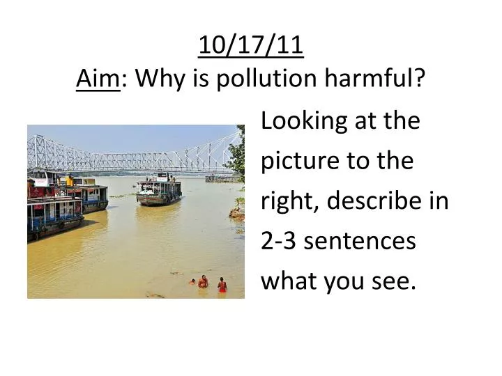 10 17 11 aim why is pollution harmful