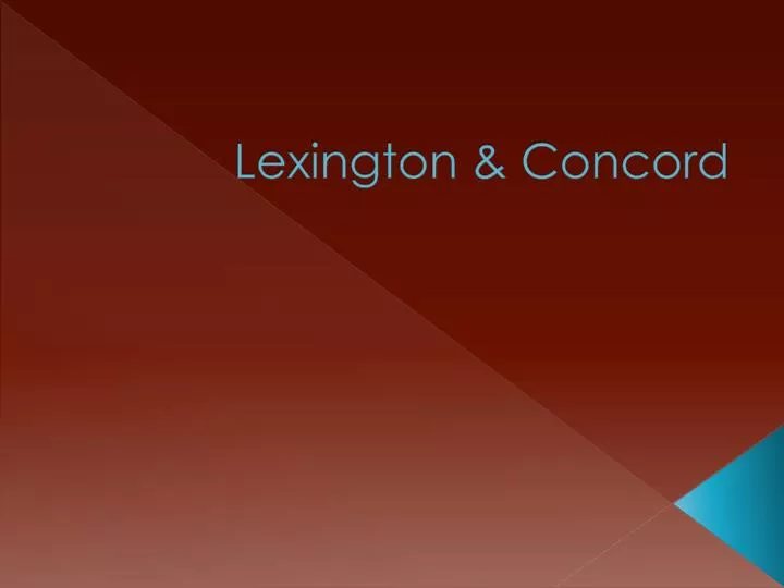 lexington concord