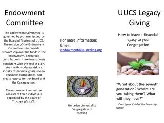 UUCS Legacy Giving