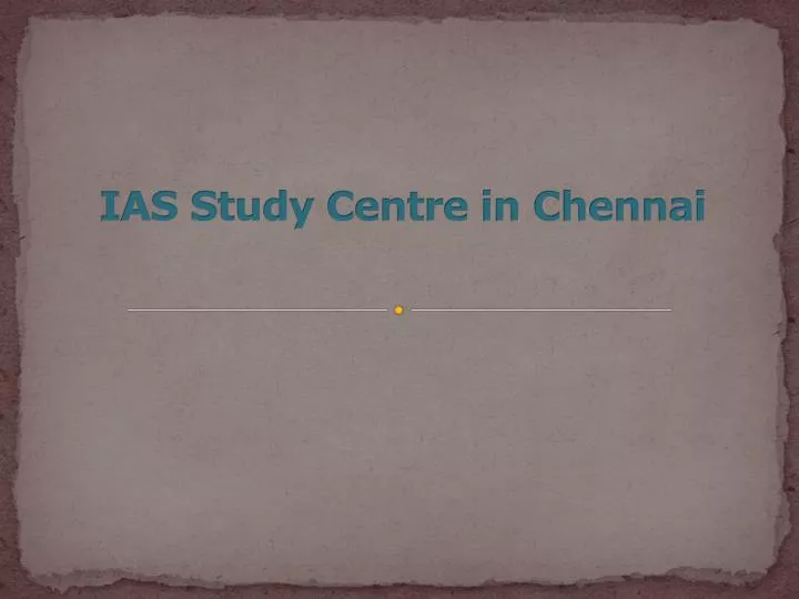 ias study centre in chennai
