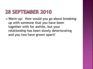 28 september 2010