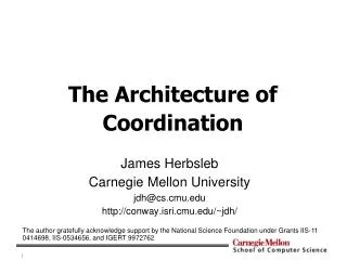 The Architecture of Coordination