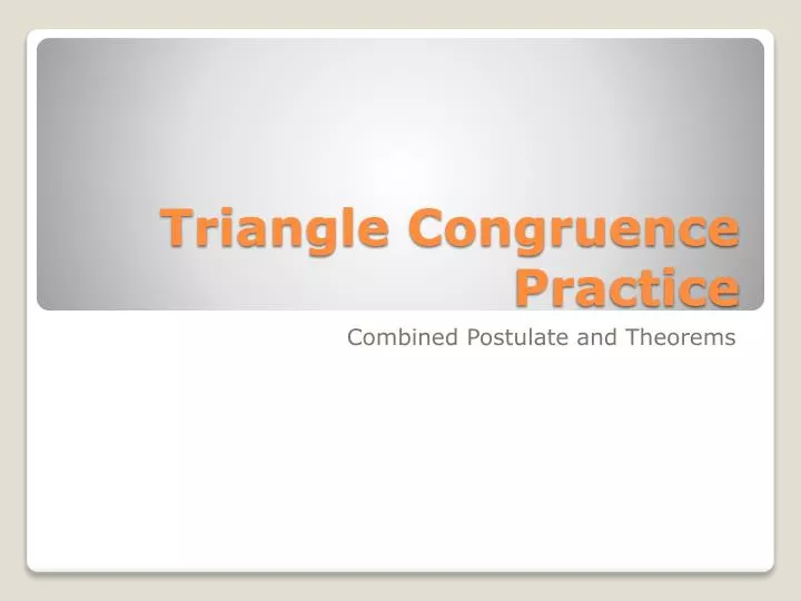 triangle congruence practice