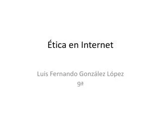 tica en internet