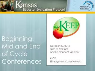 Beginning, Mid and End of Cycle Conferences