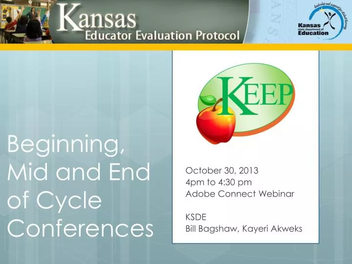 beginning mid and end of cycle conferences