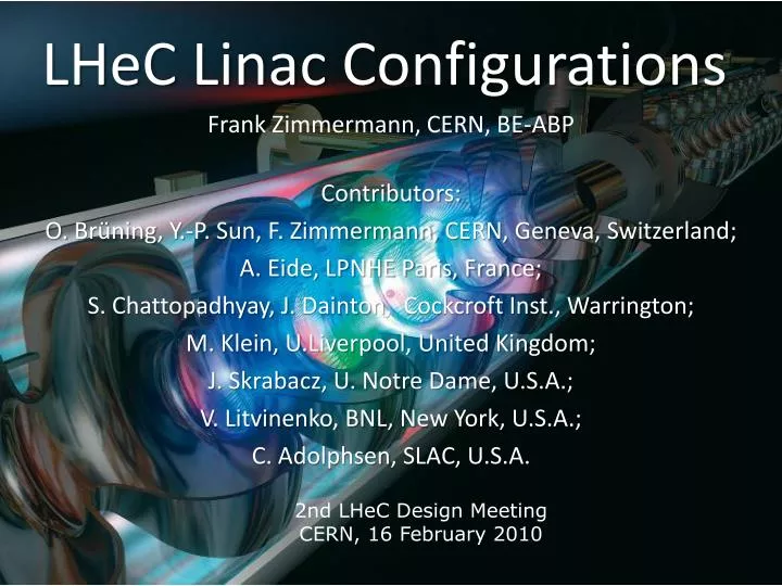 lhec linac configurations