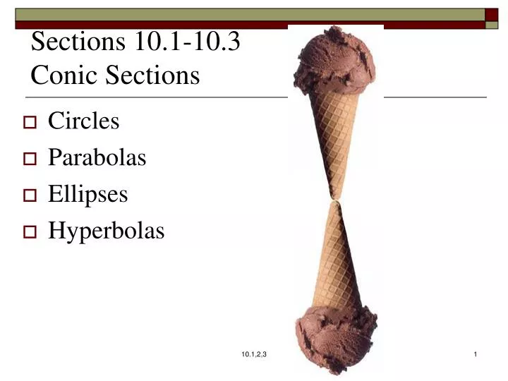 sections 10 1 10 3 conic sections