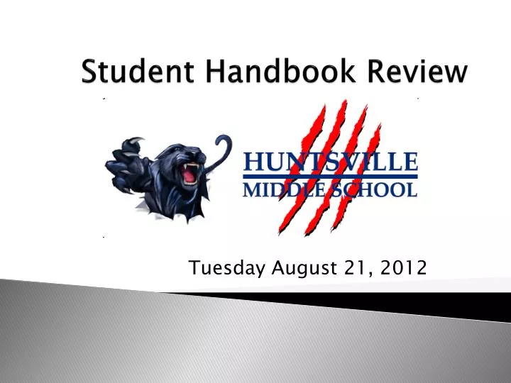 student handbook review