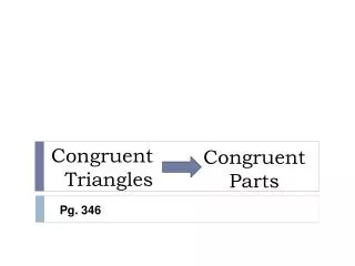 congruent triangles