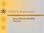 Eligibility Requirements - slide 1